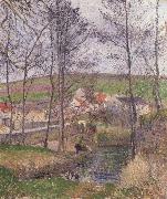 Camille Pissarro The banks of the Viosne at Osny oil painting